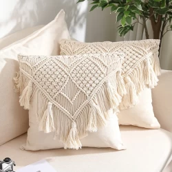 Shams Macrame cushion