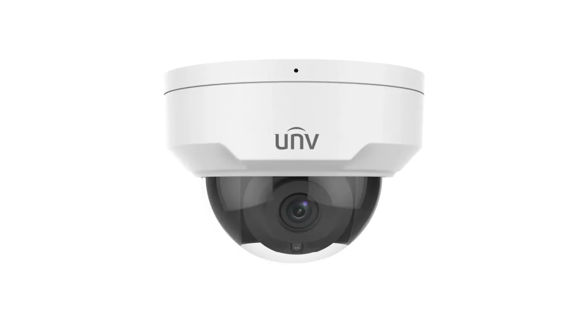 كاميرا UNV IPCAM IPC322LB-ASF28K-A بدقة 2 ميجابكسل وعدسة 2.8 مم تعمل بالأشعة تحت الحمراء، ذات قبة ثابتة