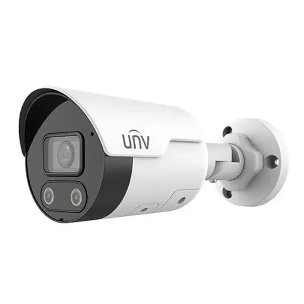 كاميرا مراقبة خارجية من نوع Uniview IPC2125LB-AF40K-DL بدقة 5 ميجابكسل وعدسة 4.0 مم (Color Hunter) (مزودة بميكروفون)