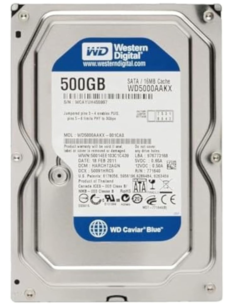 WD Internal Hard Disk Western Digital 500GB