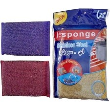 ليفة اسفنجية استانليس ستيل للمواعين