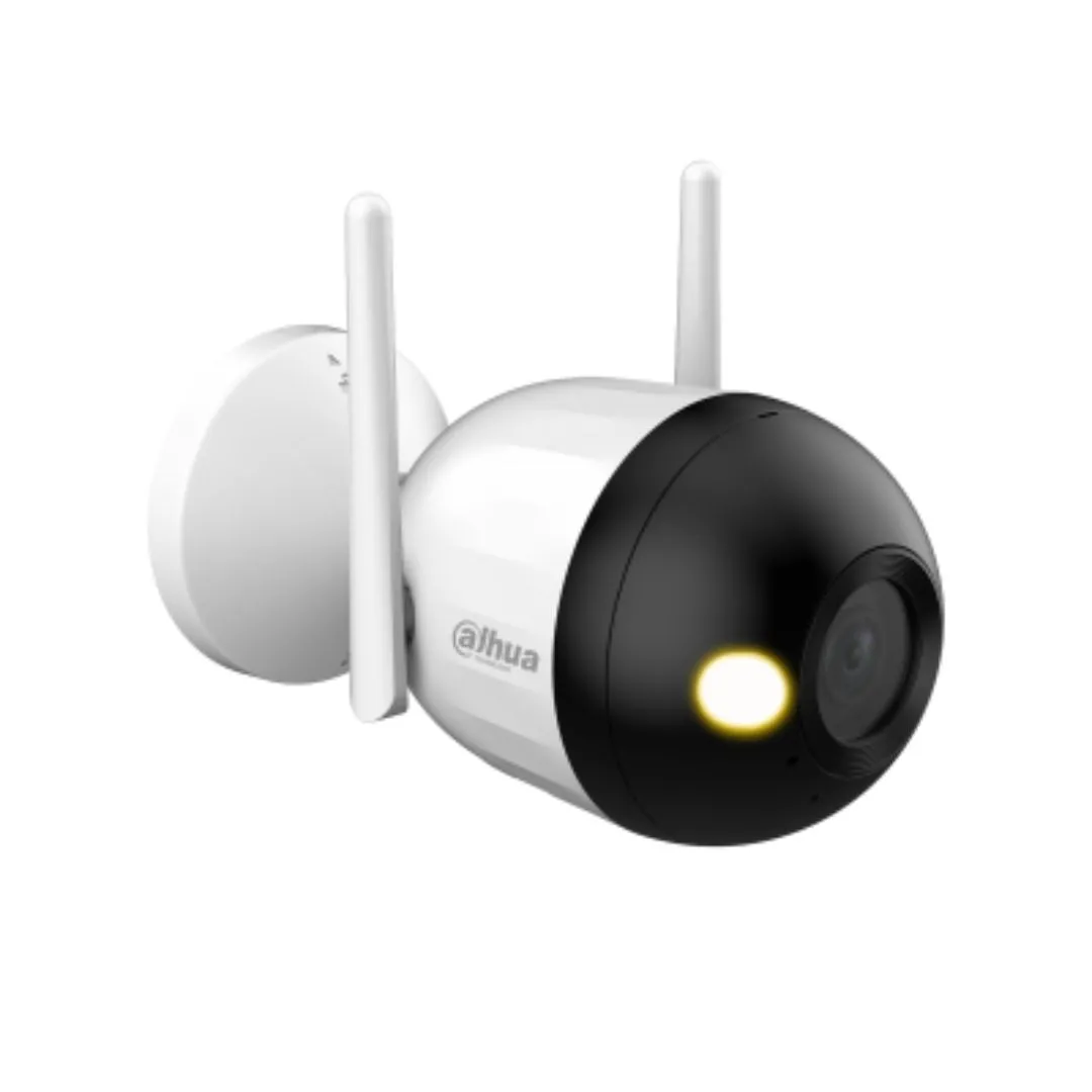 كاميرا مراقبة من Dahua، موديل F2C-LED، بدقة 2MP Full HD 1080p، وميزة الرؤية الليلية الملونة بالكامل Full-Color