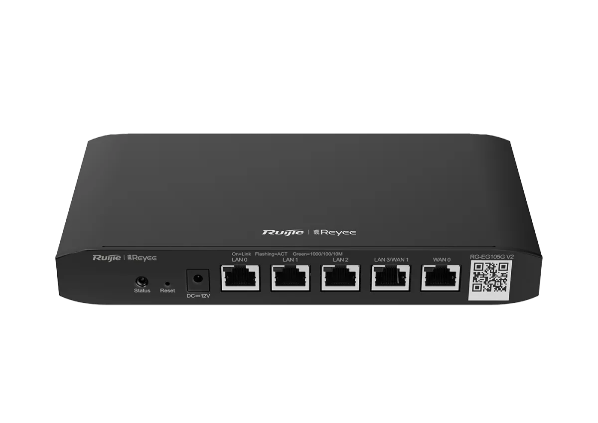جهاز توجيه لاسلكي متكامل للأعمال RG-EG105GW(T) بتقنية Wi-Fi 5 بسرعة 1267 ميجابت في الثانية